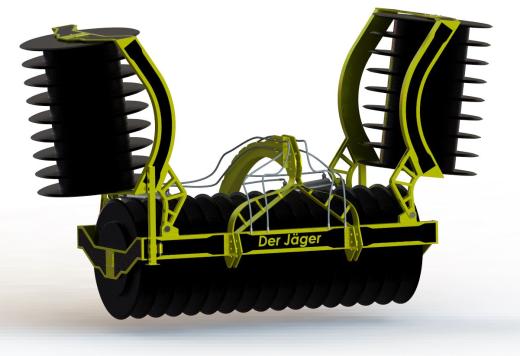 青贮料压实机滚筒3D数模图纸 Solidworks设计缩略图